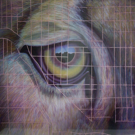 Marnie Sinclair pastel painting Past Eye